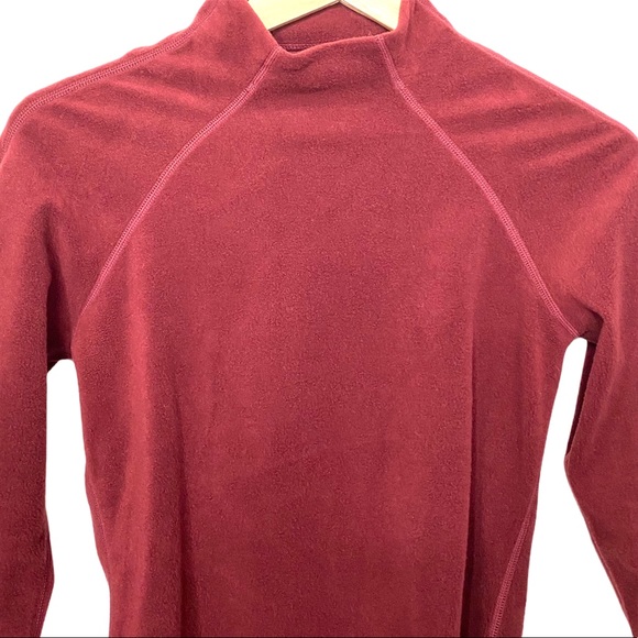 Fabletics Lexi Long Sleeve Ruched Turtleneck Red XS - Picture 3 of 8